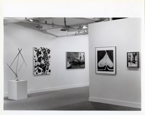 Installation view of 1982 group exhibition at John Berggruen Gallery