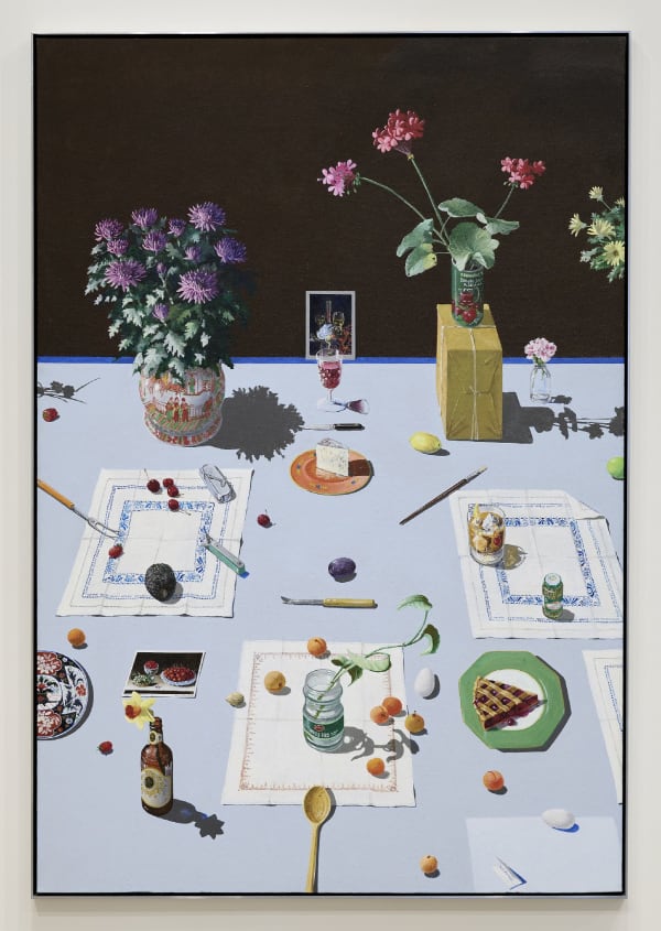 Paul Wonner Imaginary Still Life with Slice of Cheese, 1977 Oil on canvas 70 x 48 inches 177.8 x 121.92 cm