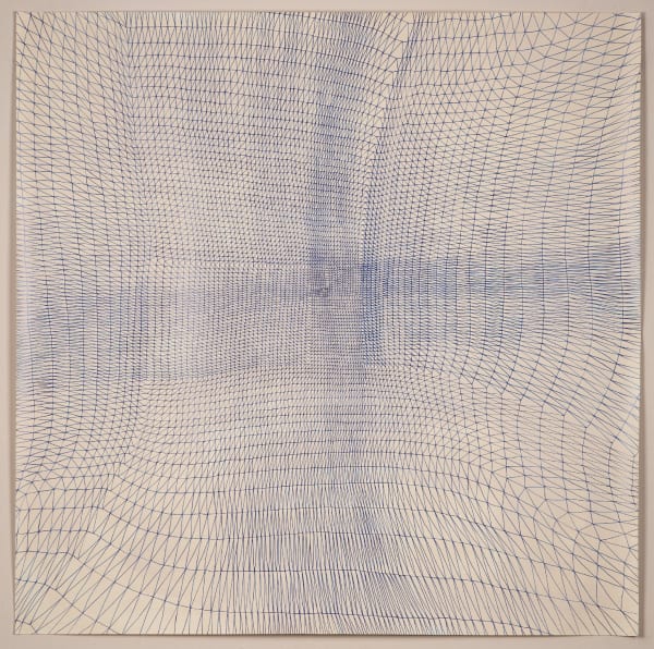 Sam Messenger Veil for Eyebright, 2022 Ink and acrylic on paper 29 1/2 x 29 1/2 inches 75.0 x 75.0 cm