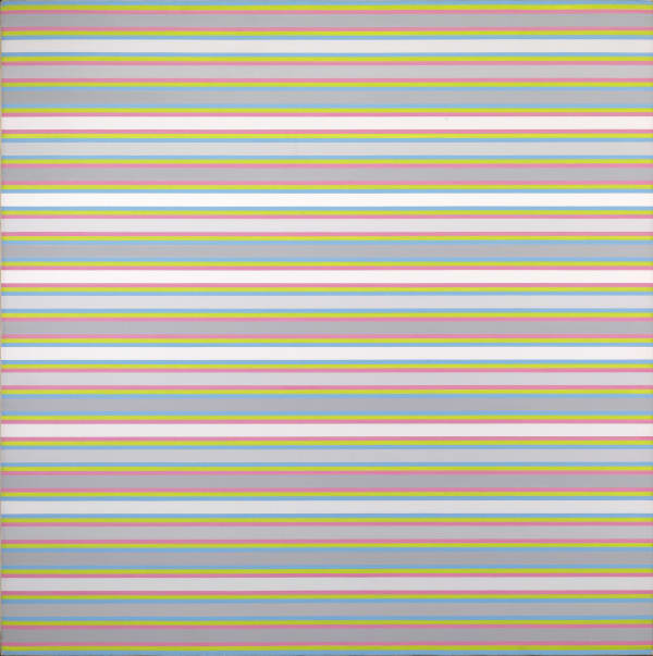 Bridget Riley Sound, 1973 Acrylic on linen 38 1/2 x 38 1/2 inches