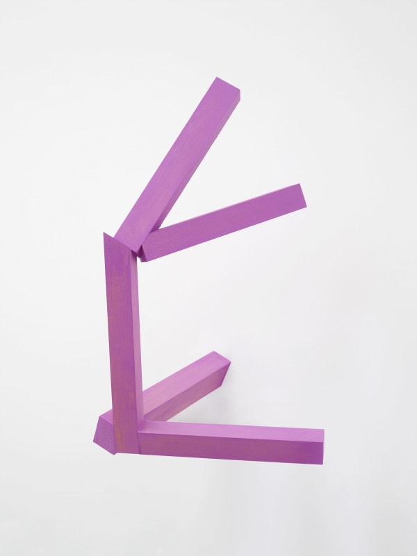 Joel Shapiro untitled, 2015 Wood and casein 19 1/2 x 27 x 18 1/4 inches