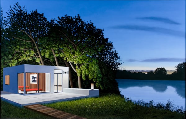 Tom McKinley River Retreat, 2014 Oil on panel 36 x 56 inches