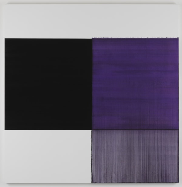 Callum Innes Exposed Painting Dioxaine Violet, 2014 Oil on linen 70 7/8 x 70 7/8 inches