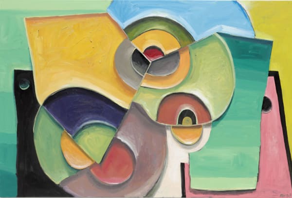 Anton Henning Interieur No. 397, 2008 Oil on canvas 49 3/8 x 74 3/8 inches