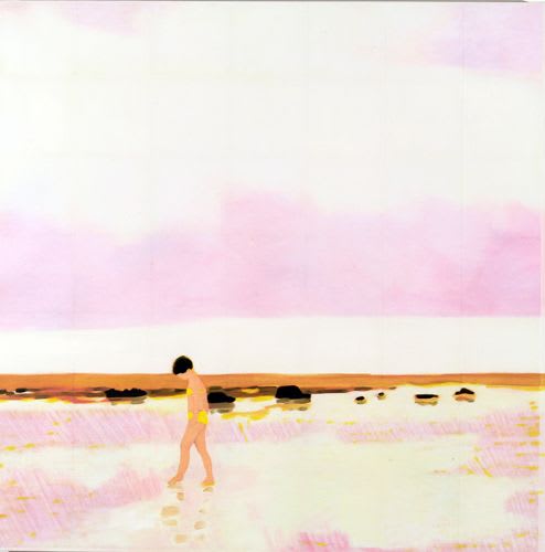 Isca Greenfield-Sanders Low Tide (pink), 2009 Mixed media/oil on canvas 49 x 49 inches