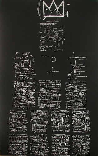 Jean-Michel Basquiat Tuxedo, 1982 Ink on canvas 102 x 60 inches