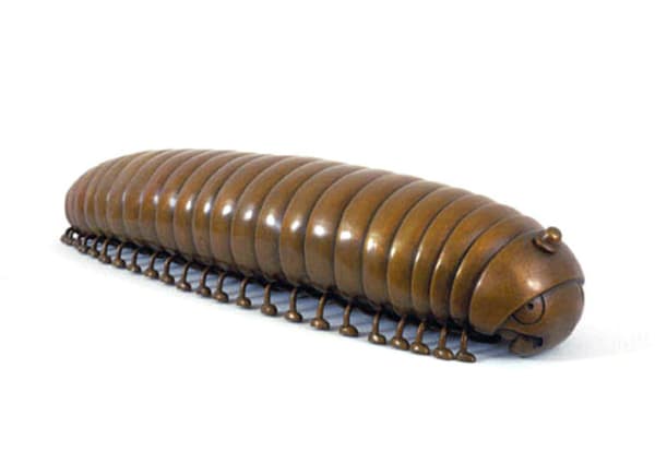 Tom Otterness Dressed Up Millipede, 2004 Bronze 6 3/4 x 32 x 8 inches 17.1 x 81.3 x 20.3 cm AP of 3, aside from the edition of 9