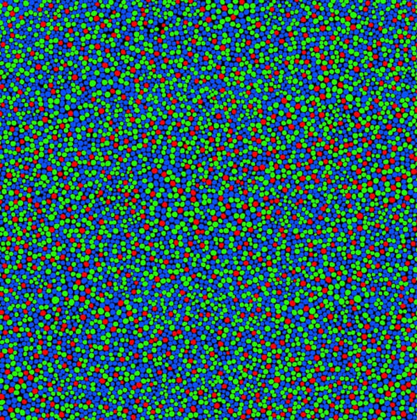 Spencer Finch RGB (My First Color Memory), 2018 LED Lightbox, Fujitrans 32 x 32 x 4 1/2 inches