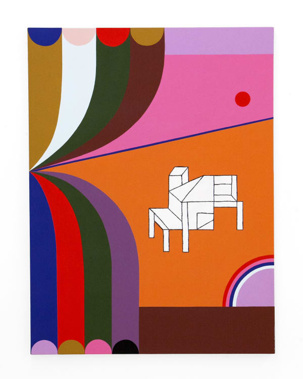 Muzae Sesay Regent Hill, 7:14PM, 2019 Acrylic on canvas 48 x 36 inches