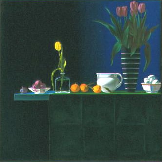 Bruce Cohen Untitled, Dark Still Life, 2003 Oil on canvas 48 x 48 inches 121.92 x 121.92 cm