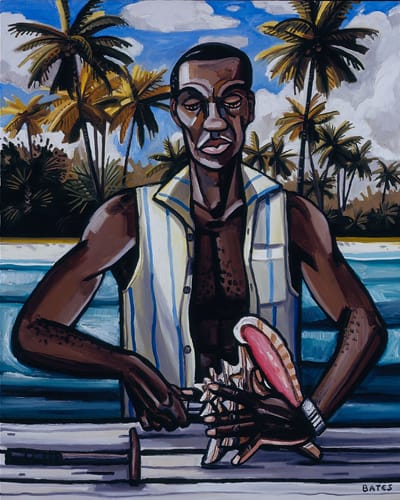 David Bates, b. 1952 Conch Diver - Abaco, 2008 Oil on canvas 60 x 48 inches 152.4 x 121.92 cm