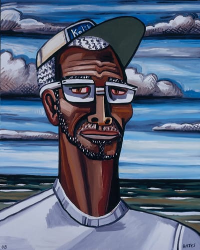 David Bates, b. 1952 Slim - The Bahamas, 2008 Oil on canvas 60 x 48 inches 152.4 x 121.92 cm