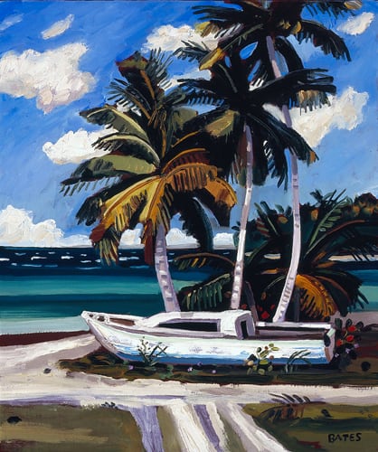 David Bates, b. 1952 Sail Boat - Sandy Point, 2008 Oil on canvas 24 x 20 inches 60.96 x 50.8 cm