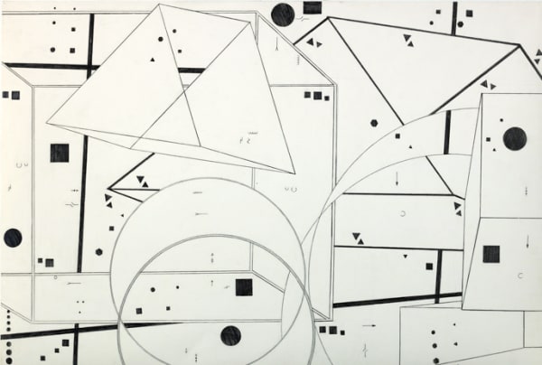 Al Held, 1928-2005 76-2, 1976 Graphite on paper 27 x 40 inches 68.58 x 101.6 cm