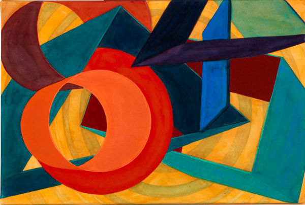 Al Held, 1928-2005 Safari #2, 1995 Watercolor on paper 15 5/8 x 24 inches 39.69 x 60.96 cm