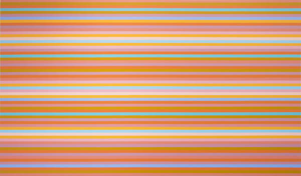 Bridget Riley, b. 1931 Chord, 2014 Oil on linen 61 1/4 x 104 3/4 inches 155.6 x 266.1 cm