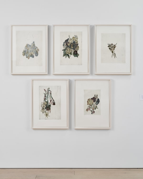 Kiki Smith Touch, 2006 Set of color aquatint, etching and drypoint prints Each plate: 16 1/2 x 11 inches (41.9 x 27.9 cm) Each sheet: 30 x 22 inches (76.2 x 55.9 cm) Framed: 32 1/2 x 24 1/2 x 1 5/8 inches (88.6 x 62.2 x 4.1 cm) Edition of 33