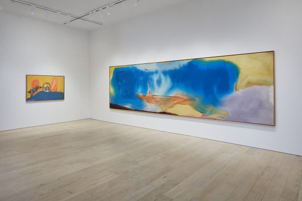 Helen Frankenthaler, Center Break, 1963 & Moveable Blue, 1973