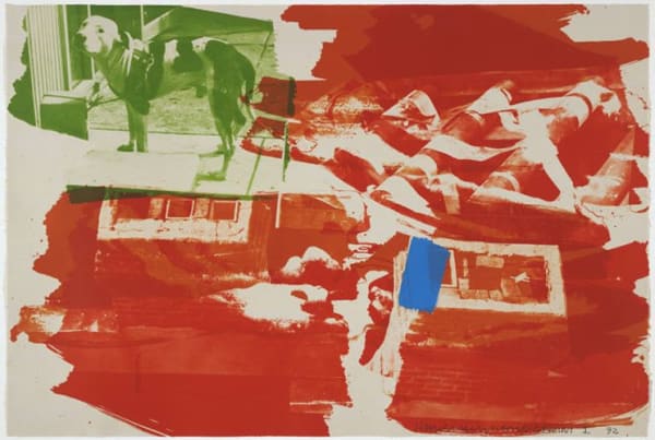 Robert Rauschenberg, Rust Pursuit, 1992, 4 color lithograph, 30 x 44 inches, edition of 53