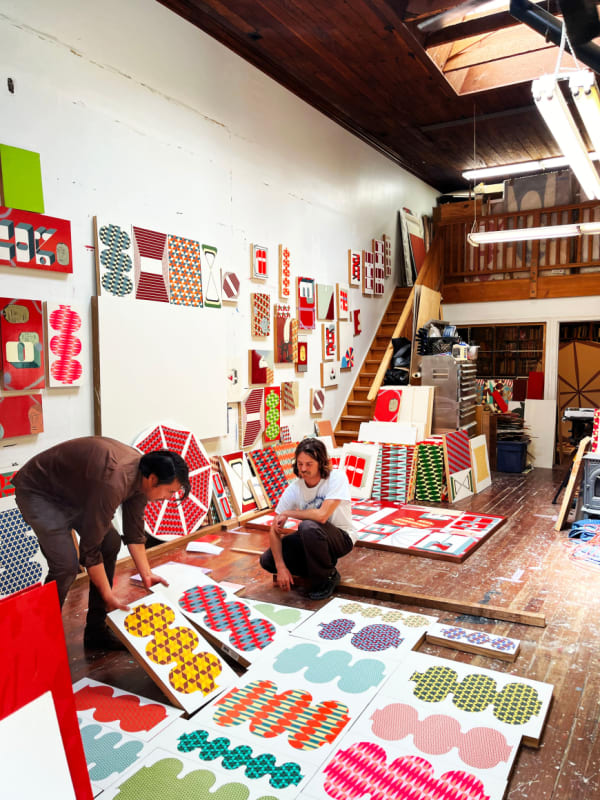 Barry McGee in his studio, 2024
