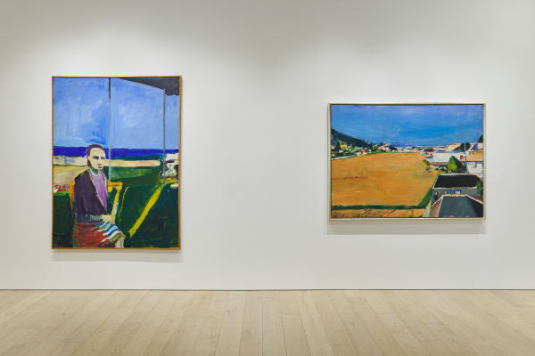 Installation view of Richard Diebenkorn: Paintings and Works on Paper, 1948-1992