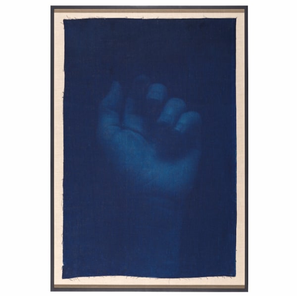 Work no. 131, 2018 Cyanotype on linen