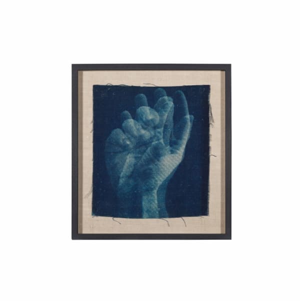 Work no. 26, 2017 Cyanotype on linen