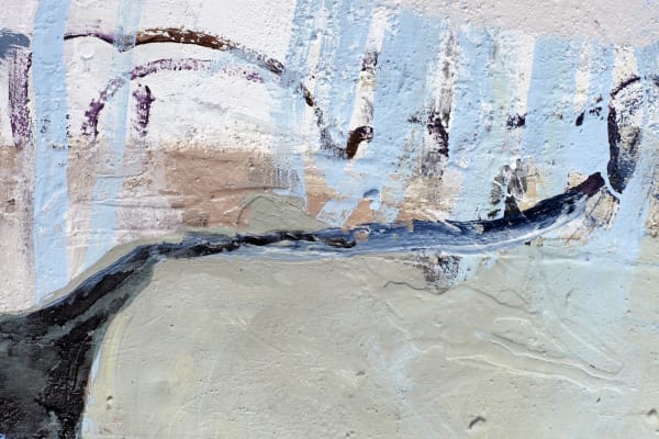 Rachel Ovadia Invisible Particles Paper Mixed Media Painting 33 5 X 44 4