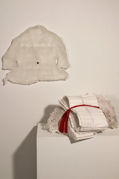 Cassandra Straubing, The Garment Pleater Bound Her Bundle Of Paper Pleat Waist With A Skirt Of Reminiscences., 2014
