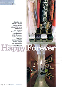 "Happy Forever" - Silvia Levenson's studio featured in Interni (Italian)