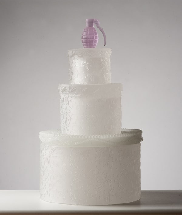 Silvia Levenson, 'Until death do us part,' 2014. Kiln-cast glass. H 21 1/2, W 12, D 12 in. courtesy: bullseye...