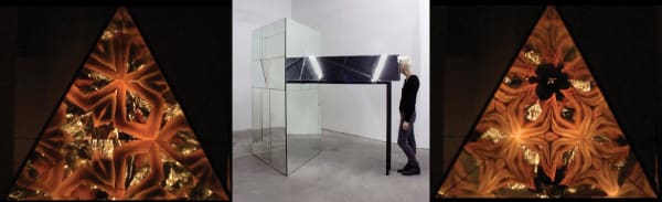 A 2015 collaboration between Mlasowsky and Ellen (Jing) Xu resulted in a kaleidoscopic mirror work.