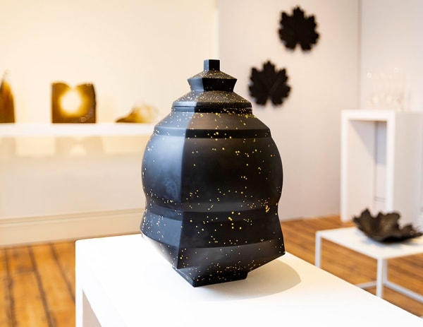 Keeryong Choi, presented by Bullseye Gallery, exhibits glassworks blending South Korean and Scottish heritage. Photo by David Parry/PA Wire. Courtesy of Collect 2023.