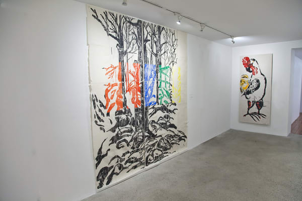 Daniel Heyman Installation View, Cade Tompkins Projects