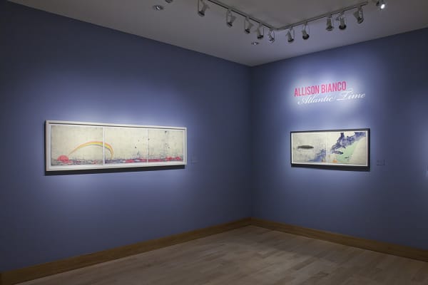 installation view at Wheaton College, Beard and Weil Galleries, Norton, MA