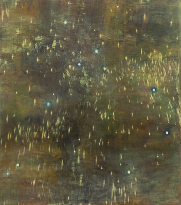 light event, 2012-2013, oil on panel, 48 x 42 in