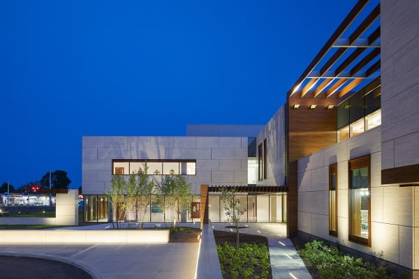 MSKCC Nassau Installation View, Exterior View