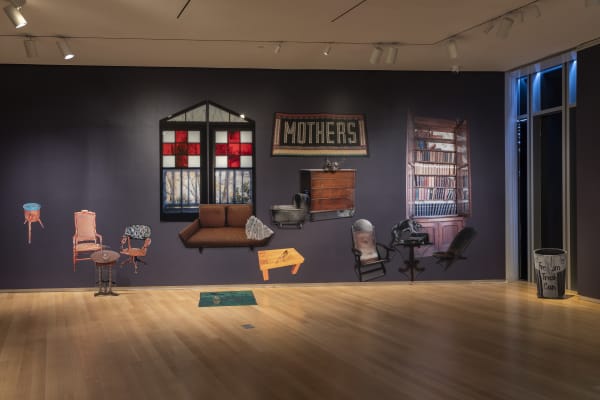 Installation image of Beth Lipman: Collective Elegy, Museum of Arts and Design, New York, 2020; Photo by Jenna Bascom Photography; courtesy the Museum of Arts and Design, New York