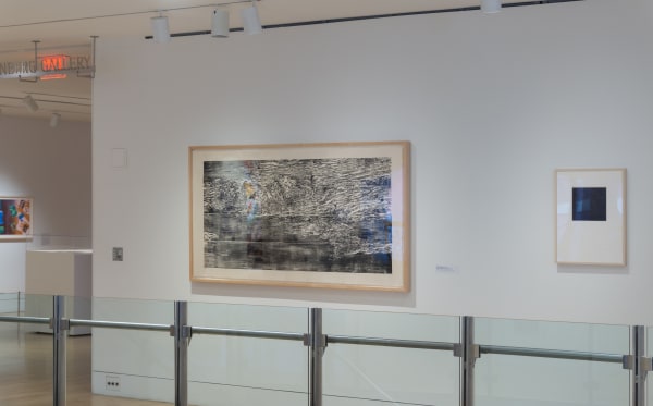 Orit Hofshi, If the Tread is an Echo 2010, woodcut on handmade Abaca and Kozo paper, 39 x 78 inches, edition of 6 PAFA installation view; Photo: Adrian Cubillas courtesy of The Pennsylvania Academy of the Fine Arts, Philadelphia