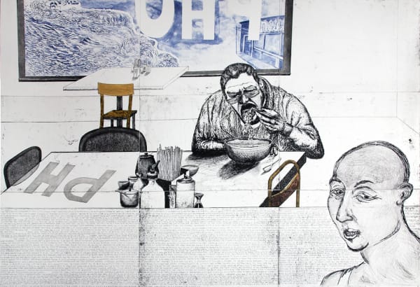Daniel Heyman, Fall: Artist Eats Pho 2011