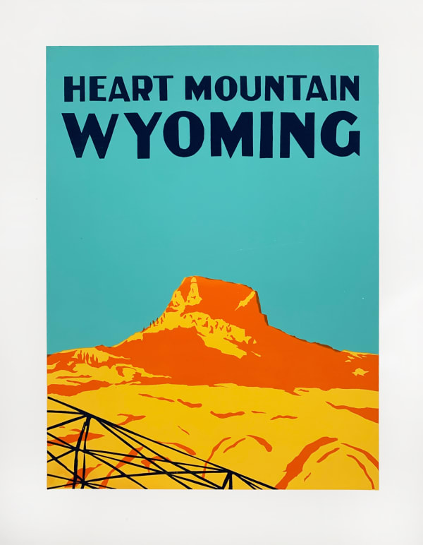Lois Harada, Wish You Were Here series: Heart Mountain, 2022, 28 x 22 inches, edition of 10