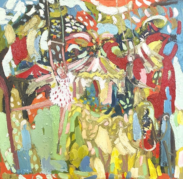 Paul Wadsworth She Loved to Fly oil on canvas 90 x 90 cm