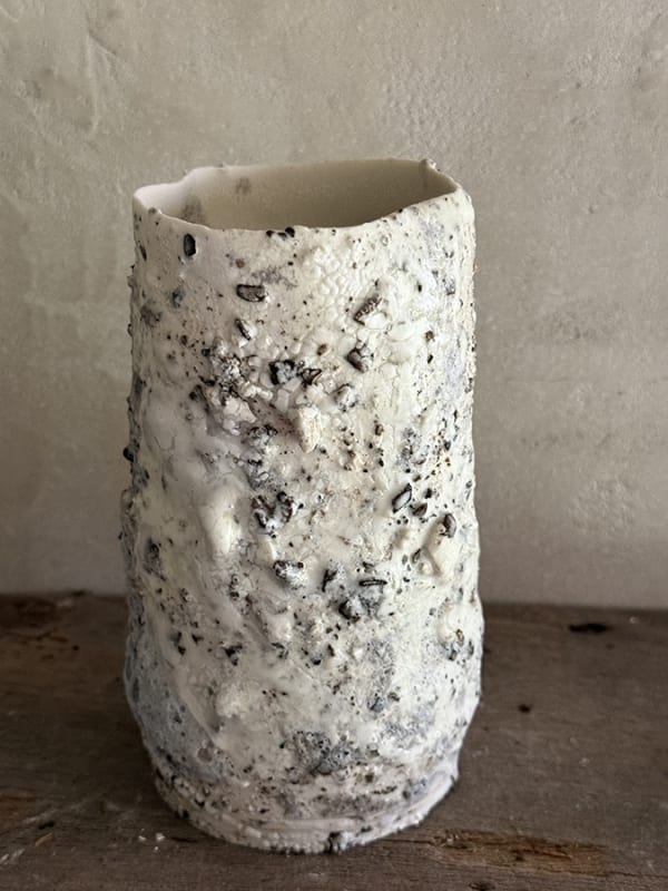 Amanda Coldridge, White Textured Vase