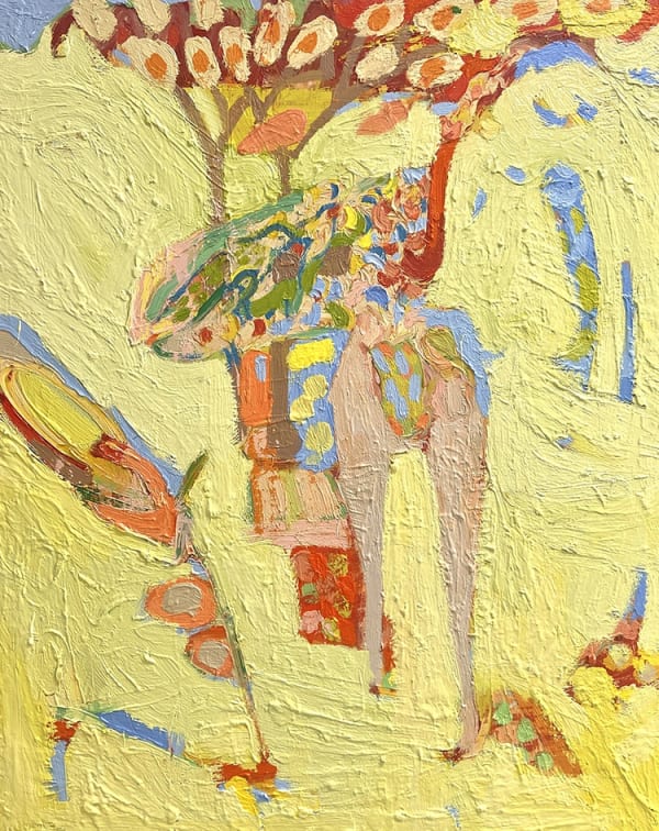 Paul Wadsworth Love Birds oil on canvas 100 x 80 cm