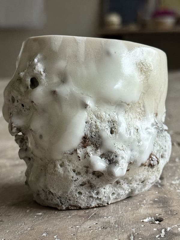 Amanda Coldridge, Small White Textured Vase