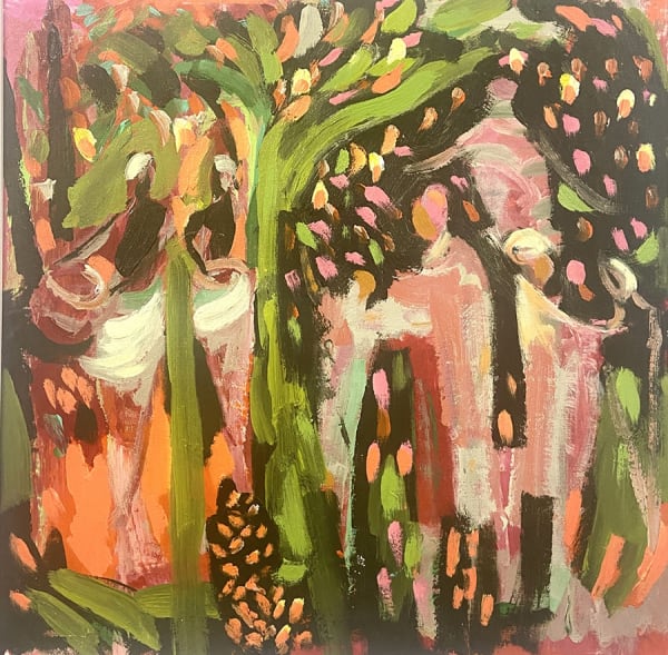 Paul Wadsworth Festival Music and Dance oil on canvas 70 x 69 cm