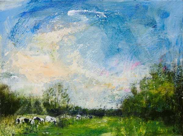 Mary Grant, Cattle in Evening Light