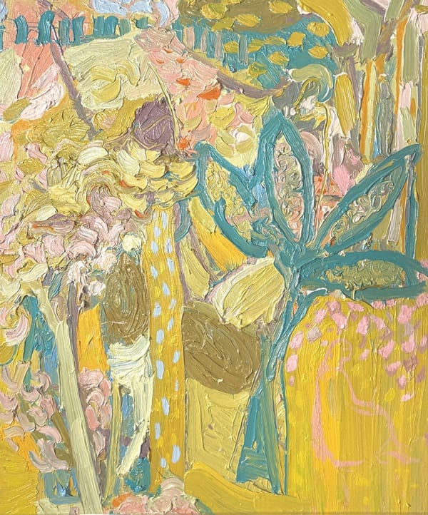Paul Wadsworth Under the Banana Trees oil on canvas 100 x 80 cm