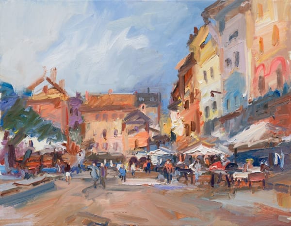 David Atkins, The Piazza, Orta San Giulio