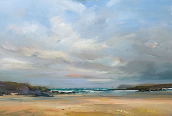 David Atkins, On an Autumn Day at Treyarnon Bay